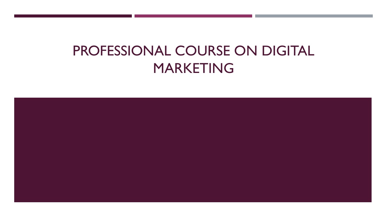 Course on Digital Marketing Banner