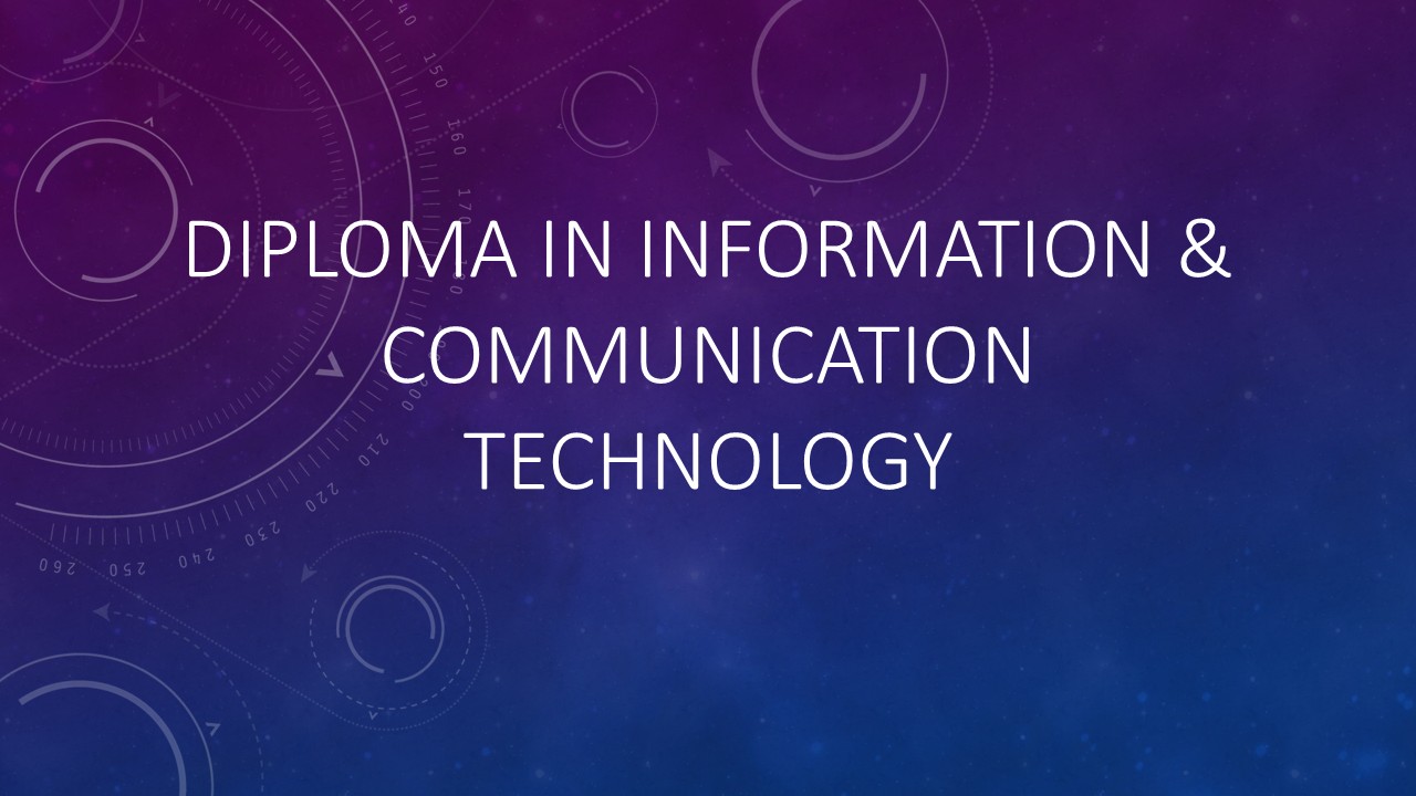 Diploma in Information & Communication Technology Banner